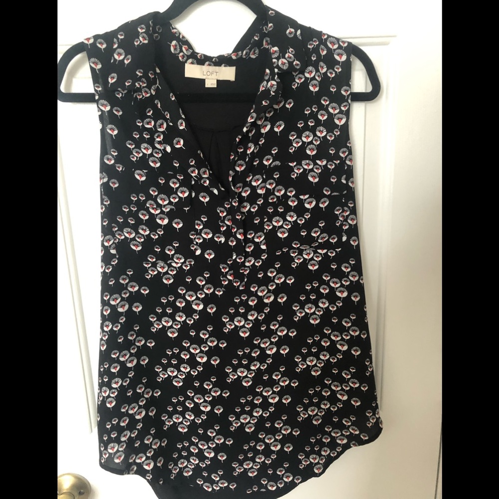 LOFT mixed media shell Sz L